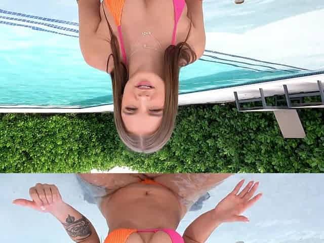 Naughty Sky Wonderland begs to fuck her more after bj by the pool