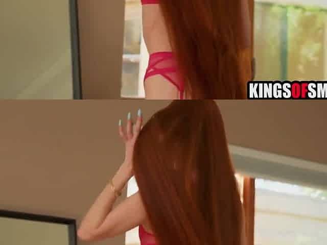 Redhead mother I'd like to fuck DPed by two BBC