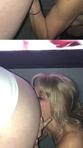 Sucking, Rimming, and Licking Balls in a Video Booth