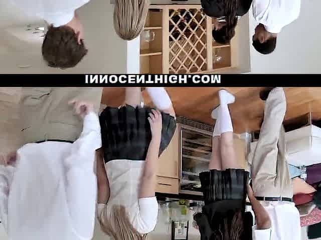 Excited college cutie Serena Avery gets banged during truth or dare game