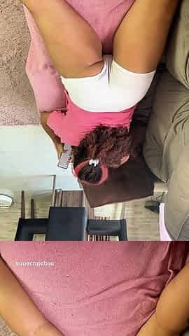 Farting and Relaxing on the Couch Short White Leggings Big Ass Natural Gas