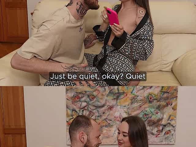 Boyfriend Interrupts Cheating GF's Call, That babe Gets Screwed and Facialed in Wild Rencounter!