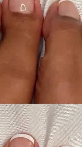 Pink Foxx Wiggles Toes with French Pedicure
