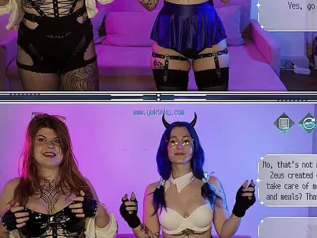 Control these 2 girls in a video game - hentai IRL Nutaku amateur french hairy ecosplay anime