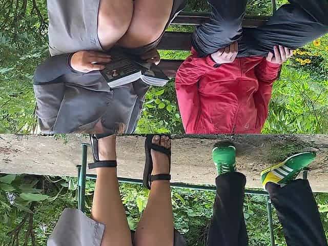 My stepmom made me cum in a public park