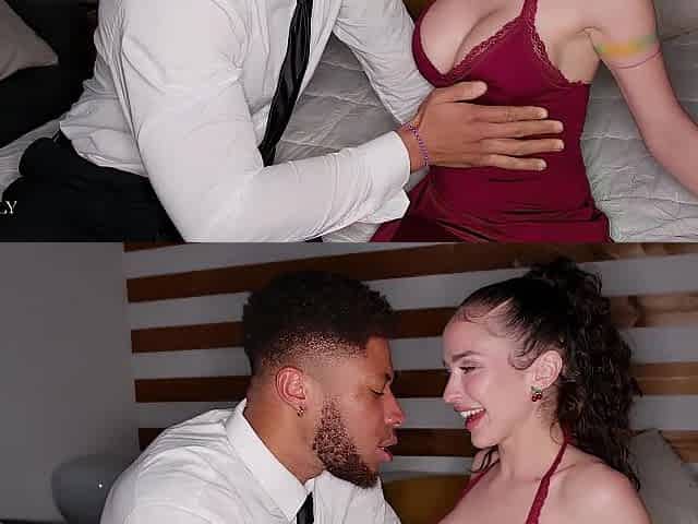 Geisha Kyd's date with a ebony dude turns into a ardent and coarse bang