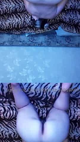 Russian cutie shows off her exposed, curvaceous body and then masturbates.