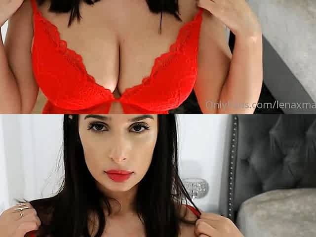 Busty brunette with big boobs rides cock