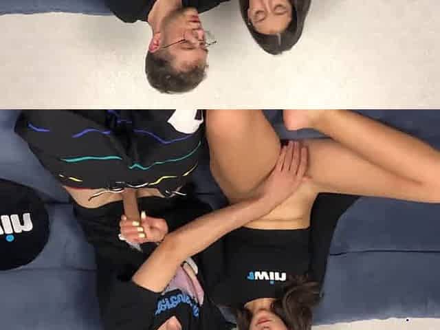 Step sis gets surprise hookup with step bro - homemade XXX!