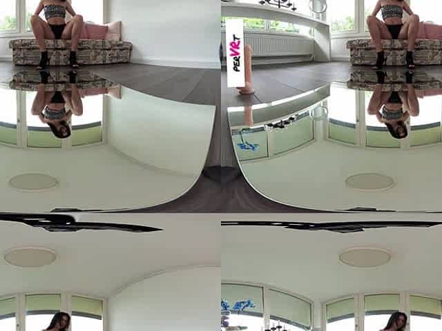 She Loves A Good Spanking - Mirror; Brunette Solo