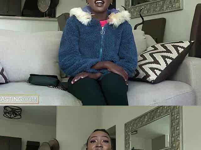 Petite 18yo Ebony Beauty Begins Shy Then Goes Wild In Homemade Casting