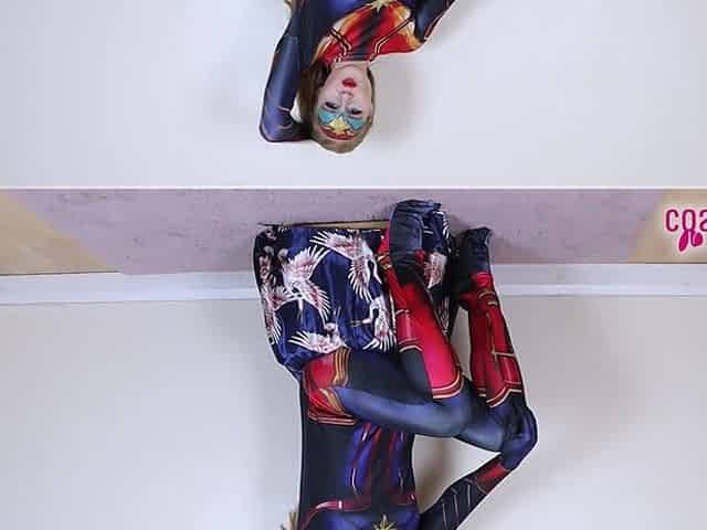 Gorgeous Aurora Phoenix Stuns in a Sexy Captain Marvel Costume