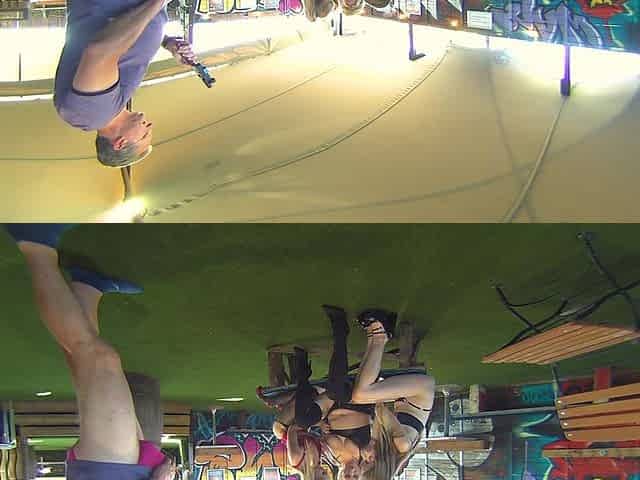 Non POV - Camera Man Joins in Lesbian Threesome