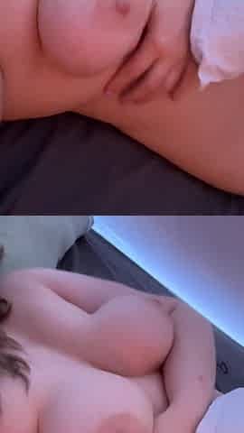 Horny blonde girl plays with her vibrator but fails to cum