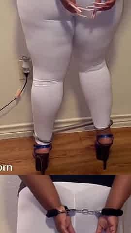Hands and Legs Cuffed Pissing My Pants