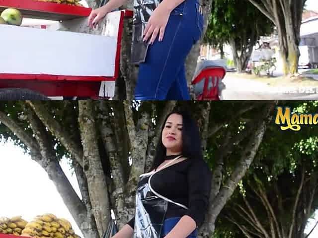 CARNEDELMERCADO - MARIA DEL ROSARIO CHUNKY LATIN CHICK COLOMBIANA RIDES A THICK DONG! FULL SCENE