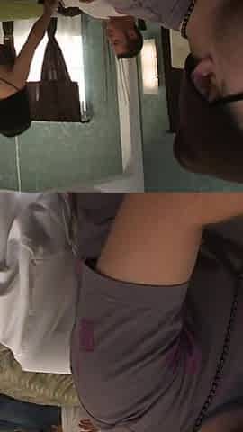 Sweet small tits teen fucked hard while her boyfriend watches