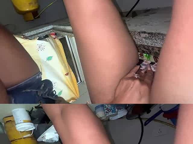 Breasty stepmother screws her blameless stepdaughter in the kitchen.