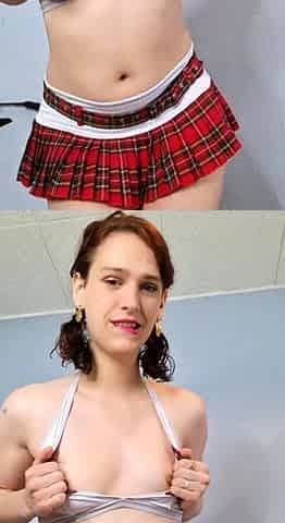 Cute redhead teen self taken nude and masturbation