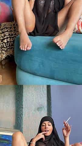 Hijabi Slut Makes You Her Ashtray and Squirts