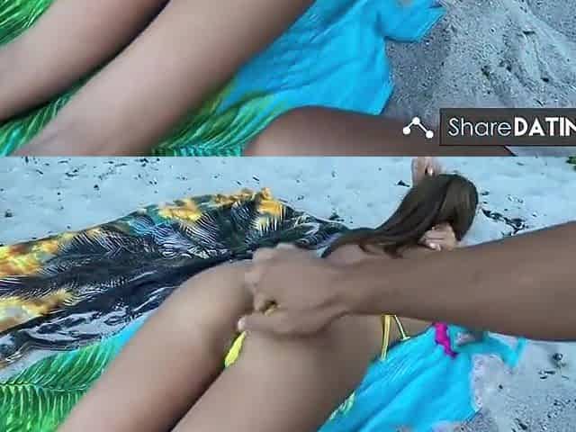 Wild Public Beach Sex Makes Her Cum Twice