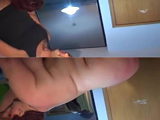 Fat granny double penetration