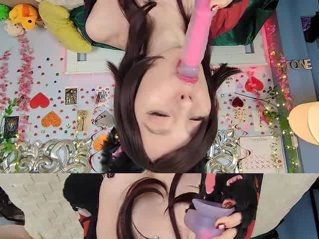 Hu Tao Kitty: Teat Clamps - Sextoy Riding - Cosplay