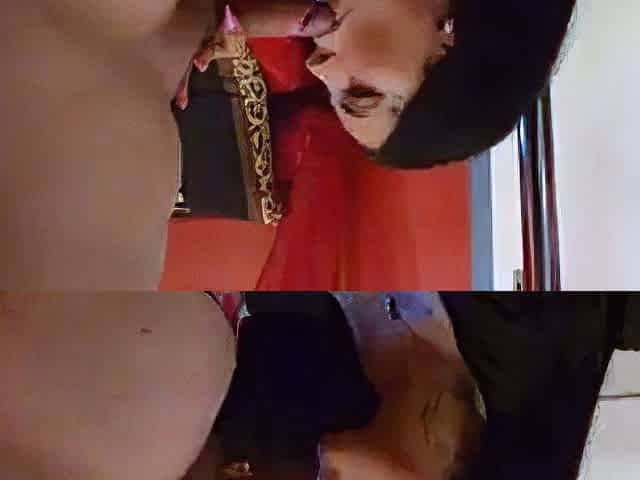 Cumshot wanting amateur MILF wanks cock in POV video