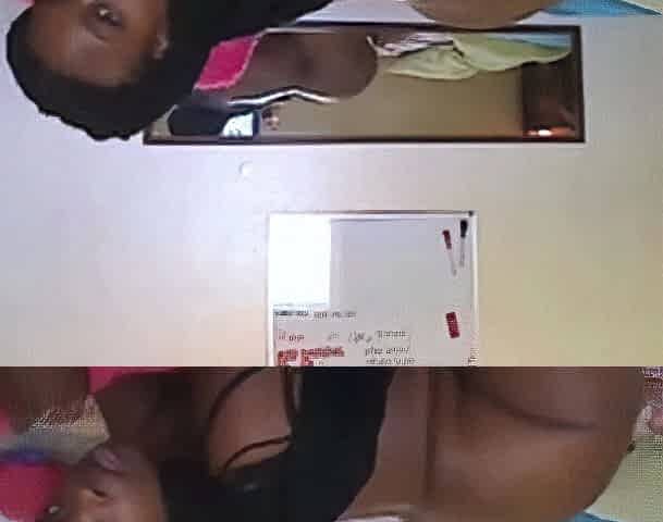 Black BBW With Big Tits Teases on Webcam