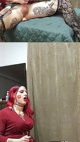Exceedingly Hawt Tatted Femboy Jerking