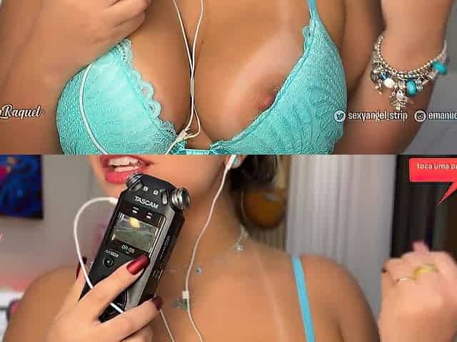 ASMR Hot youtuber large titties worship with melons screw and oral-job