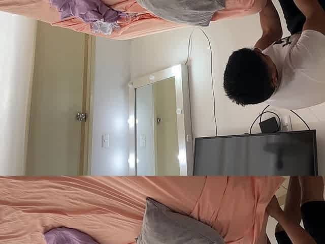 I Hired a Cute Young Man to Help Me Around the House and I Find Him Sniffing My Panties, It Makes Me Horny