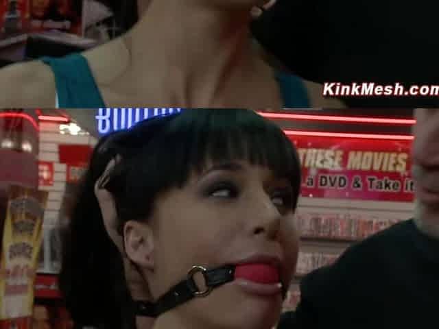 Hottie fucked in the public porn shop