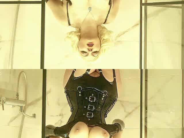 Blond concupiscent mother I'd like to fuck latex twat masturbation and squirt