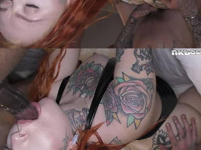 Four Hot Redheads Enjoy a Gangbang