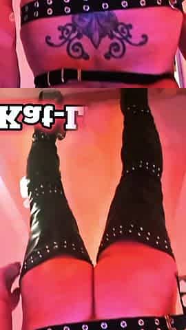 Katlicious Teases with Sexy Walk and Dance in Leather Thigh-high Boots