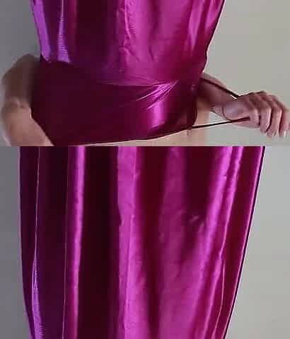 Indo porn Colmek wearing slippery satin pajamas that are actually hawt