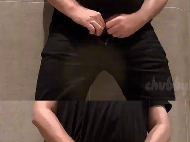 Chubbykaot Edging Cums in the Gym Bath