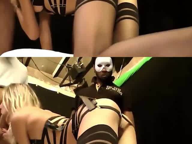 elle se fait un putain de bukkake bien hard