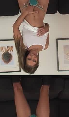 i hunt my cunt - perfect body teen Rachel Evans shows her pussy in close up