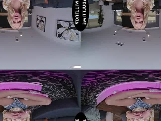 UP CLOSE VR - POV Small Blond Coco Lovelock Goes Into FERAL FRENZY Mode For Your Large Weenie