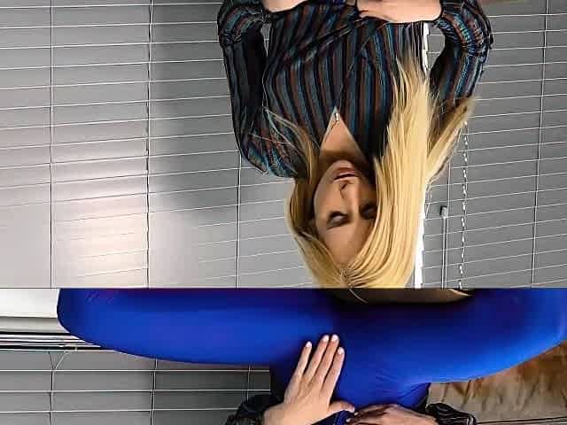 Sammie Cee - Shiny Leggings Tease And Orgasm