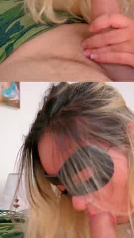 Masked Blonde Loves to Give Her Shaved Pussy to the Soldier