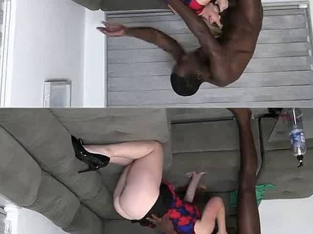 Hubby tastes bbc creampie from his wife