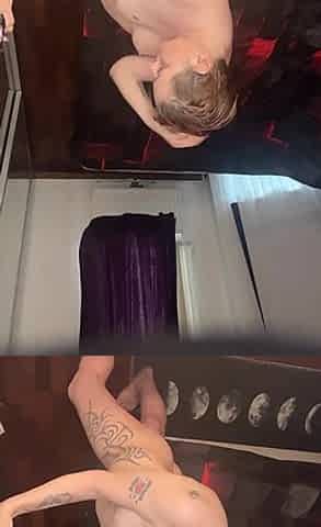 Cought Masturbating on Security Cam