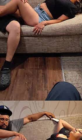 Sexy Latina Wife fucks bull in front of hubby
