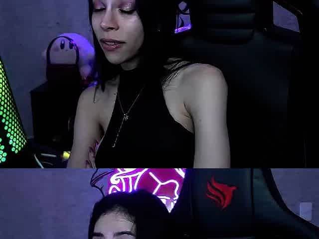 Cute curly brunette solo webcam masturbation