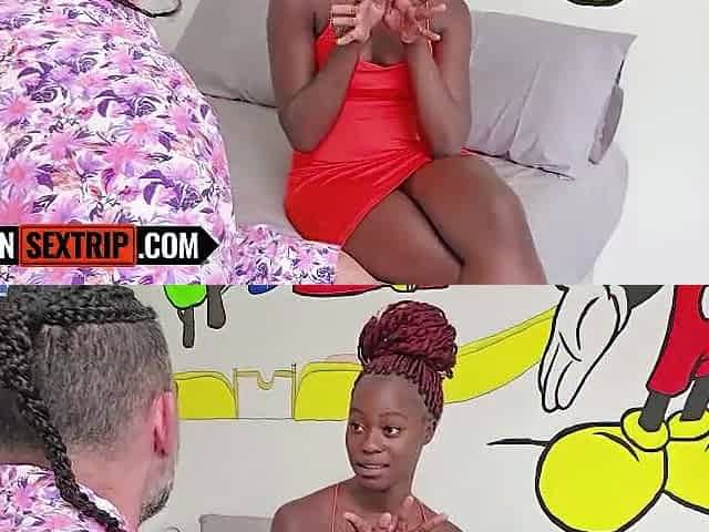 I knew this CONSTRICTED EBONY TEEN always dreamed of Miami... guess her BOYFRIEND not ever made it happen