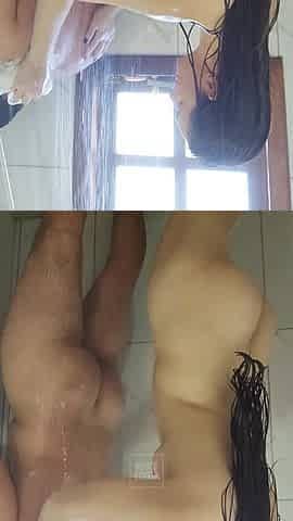 Real Couple in Shower Having Wet and Long Sex - Amateur Homemade