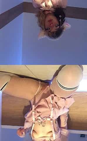 Cute Petite Teen in Punk Lingerie